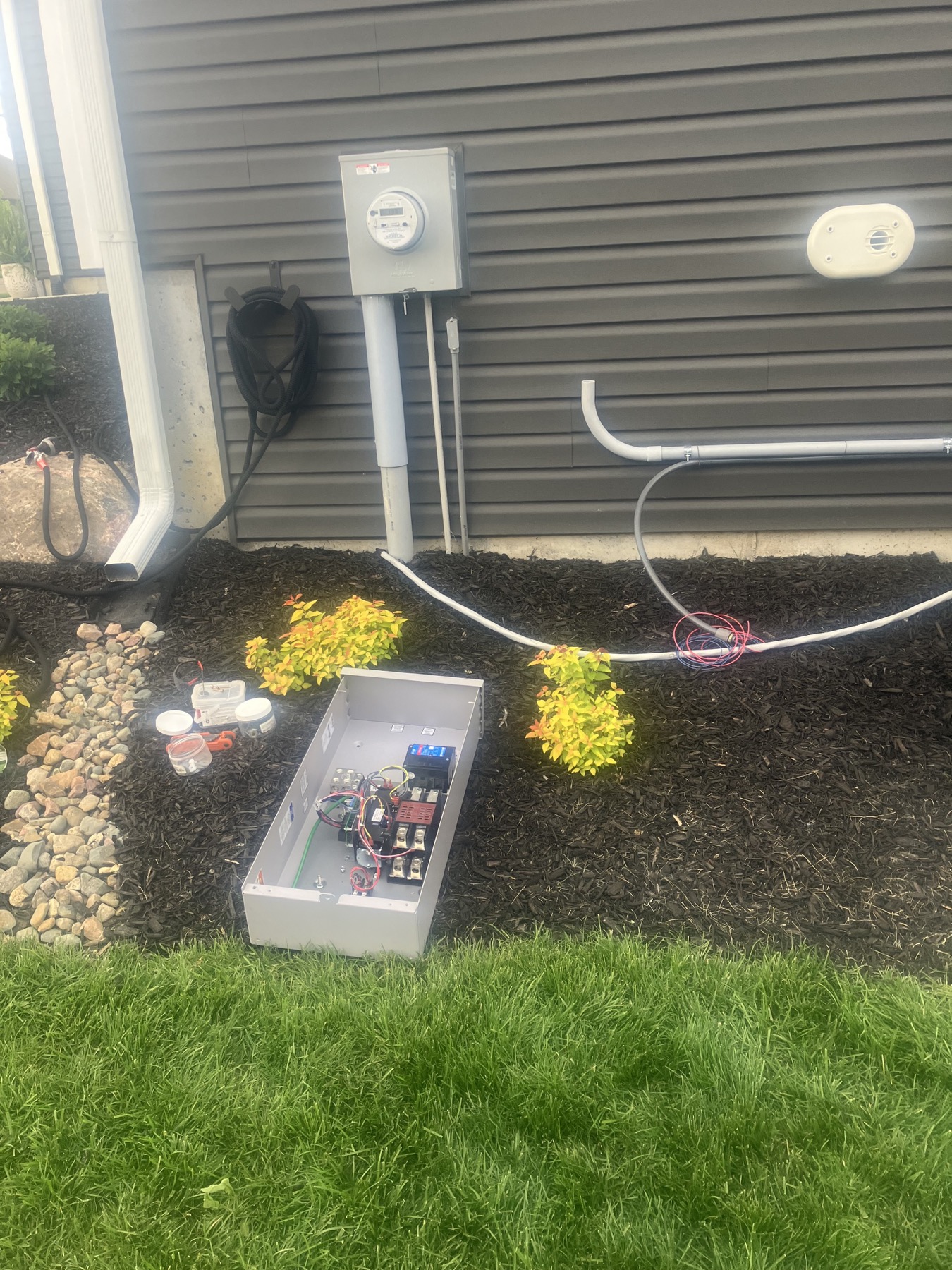 Greystone transfer equipment and generator service view