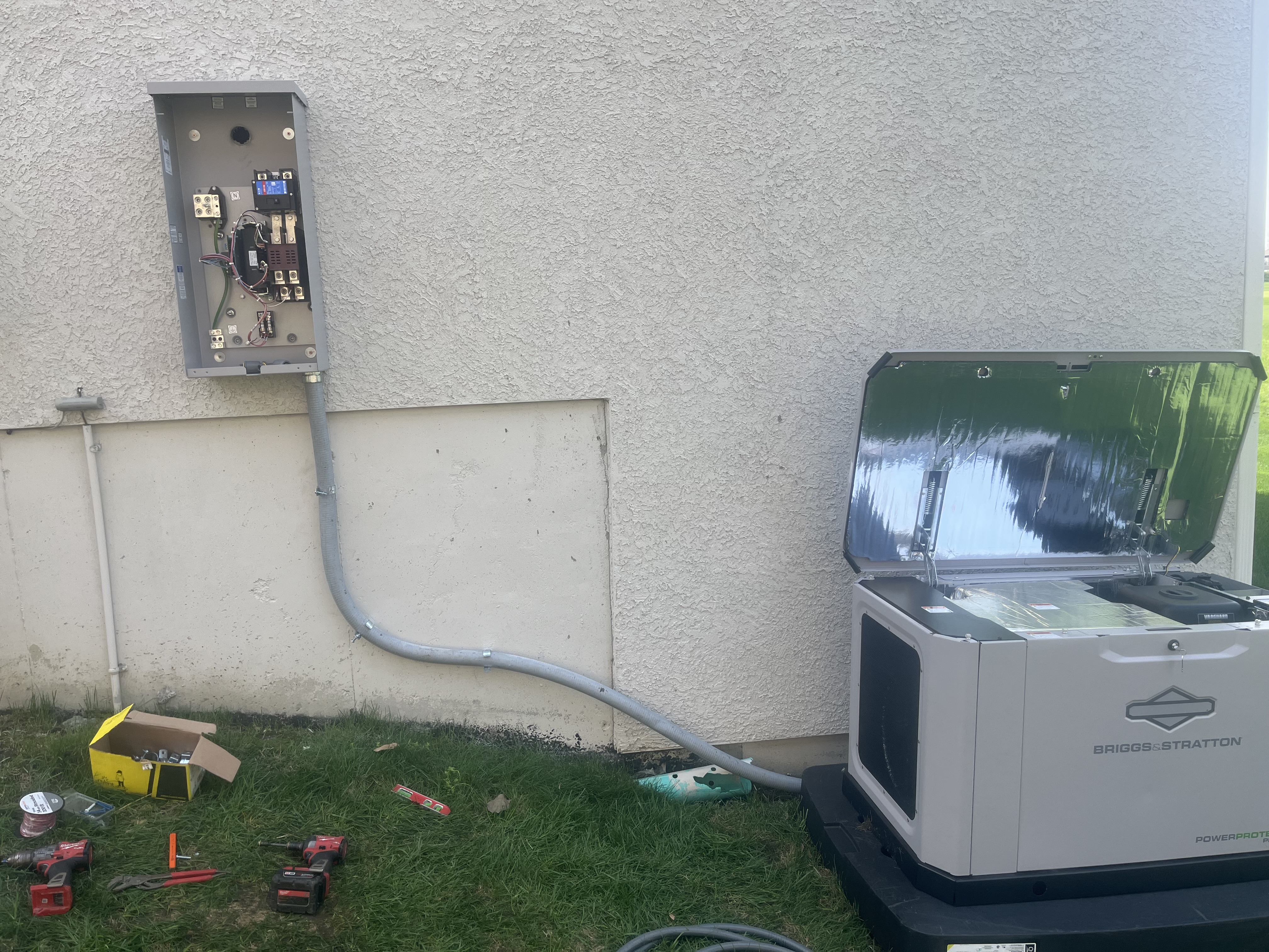 Staley Farms generator and transfer switch routing